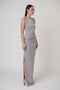 MAIA MAXI SKIRT - BLUE STEEL