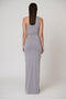MAIA MAXI SKIRT - BLUE STEEL