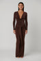 ARIES MAXI SKIRT - BRONZE