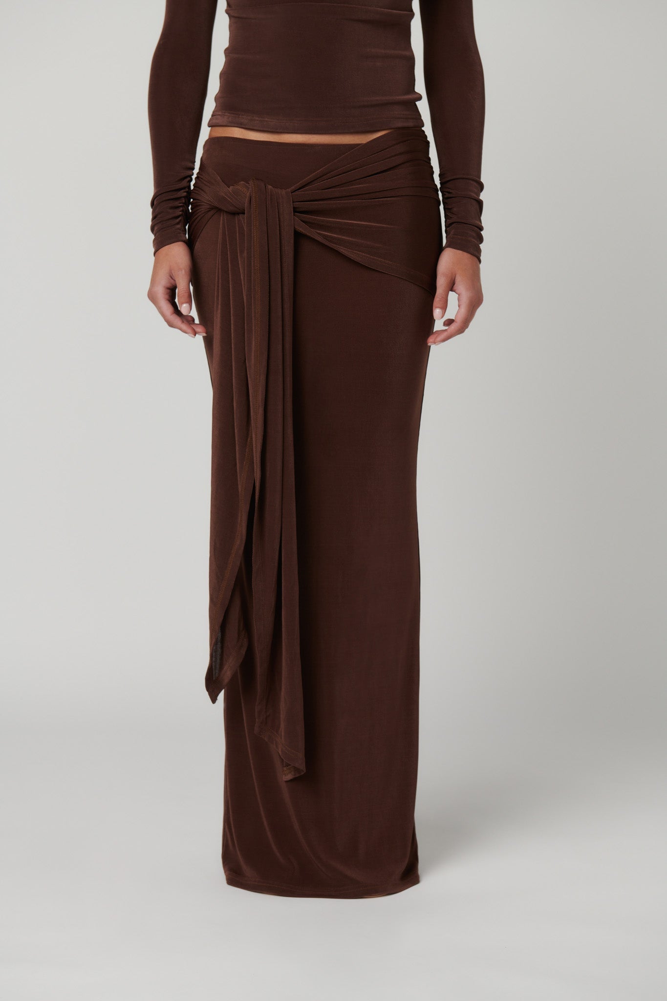 ARIES MAXI SKIRT - BRONZE