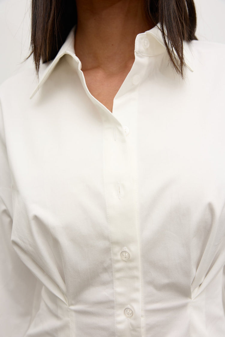MAPLE SHIRT DRESS - WHITE