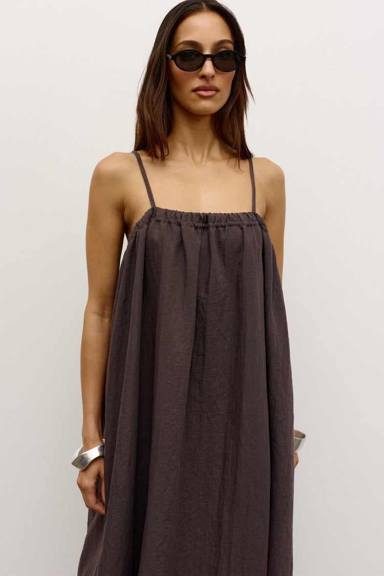ZAYA MAXI DRESS - SMOKE