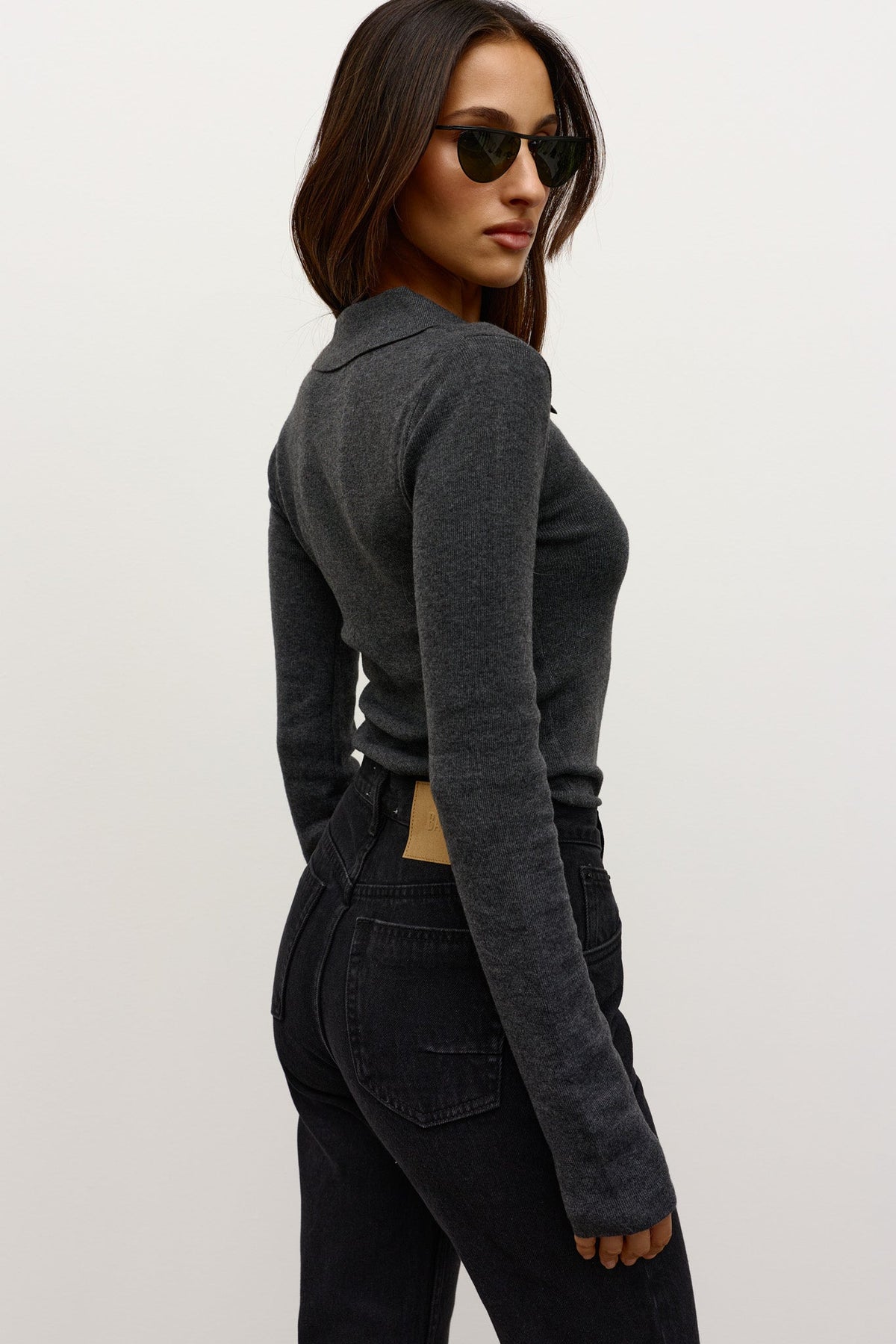 DAHLIA TOP - GREY