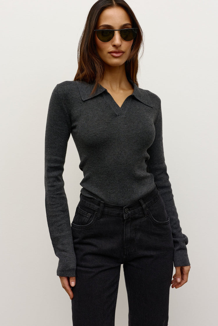 DAHLIA TOP - GREY