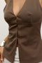 REEVE HALTER TOP - MINK