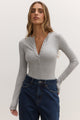 LARA BODYSUIT - GREY MARLE