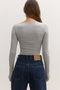 LARA BODYSUIT - GREY MARLE