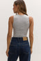 LAYLA BODYSUIT - GREY MARLE
