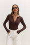 LARA BODYSUIT - CHOCOLATE