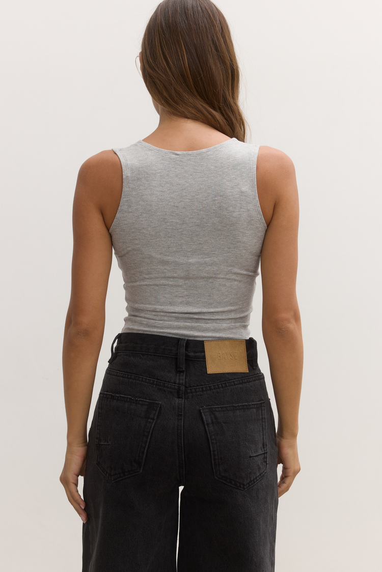 AURORA BODYSUIT - GREY MARLE