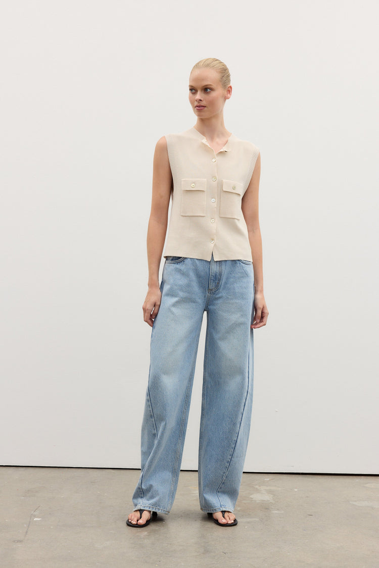 FREYA VEST - IVORY