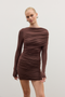KAI MINI DRESS - CHOCOLATE