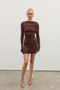 KAI MINI DRESS - CHOCOLATE