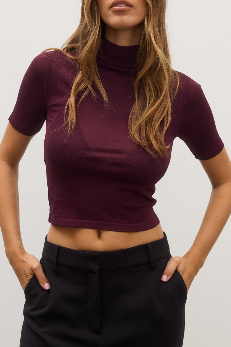 SHAY TOP - PLUM