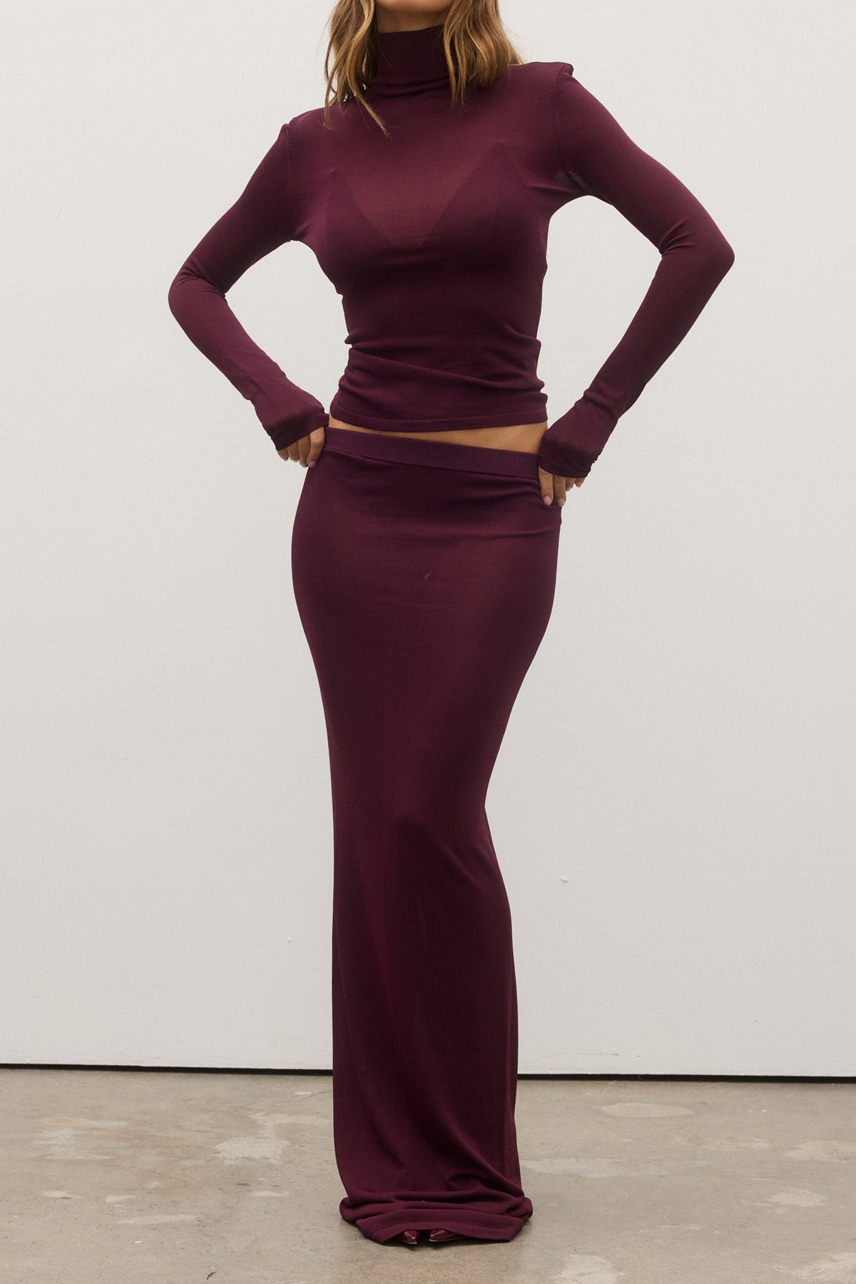 SHAY SKIRT - PLUM