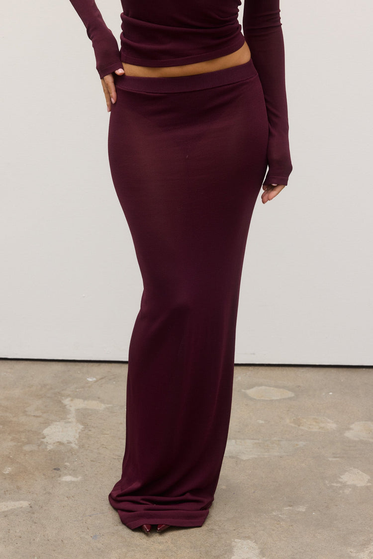 SHAY SKIRT - PLUM