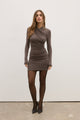 AMRITA MINI DRESS - SMOKE