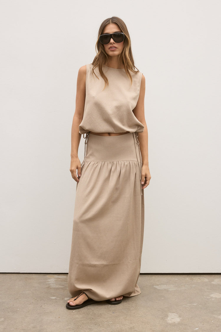 DELPHINE SKIRT - NUDE