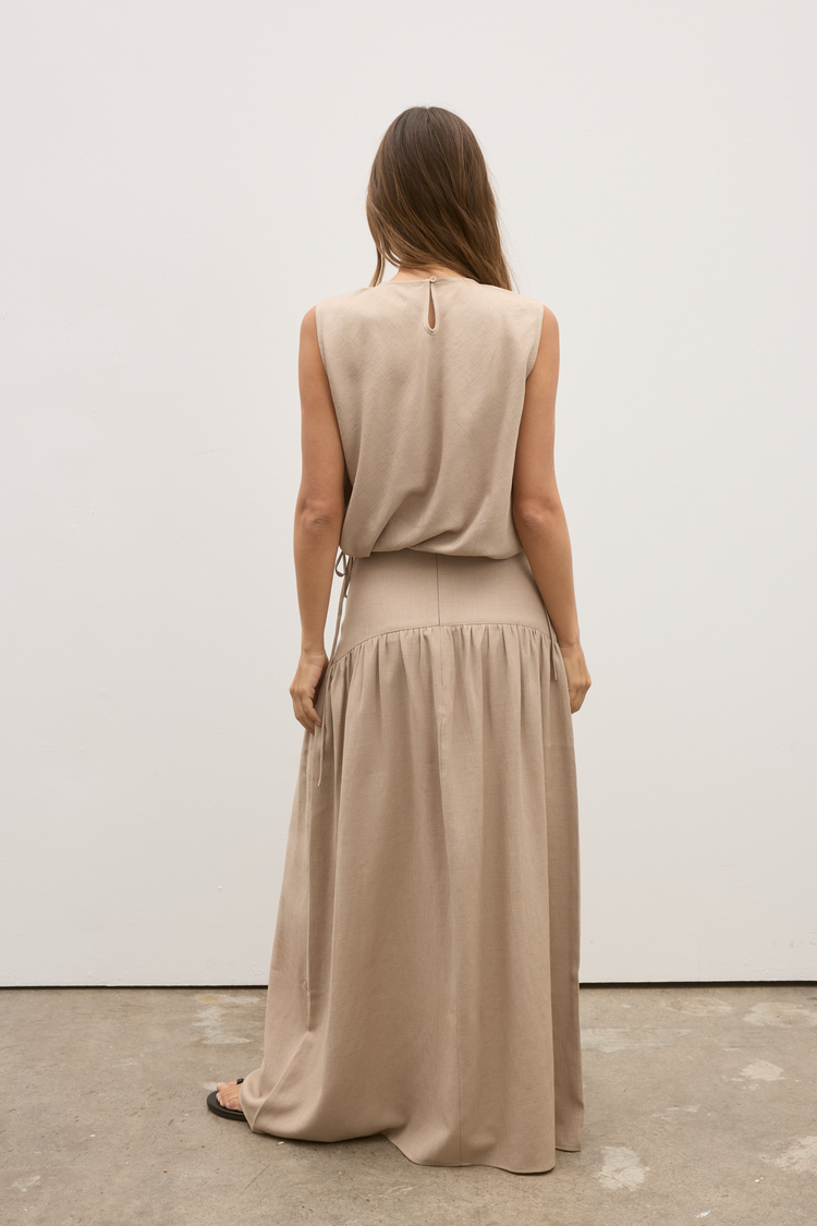 DELPHINE SKIRT - NUDE