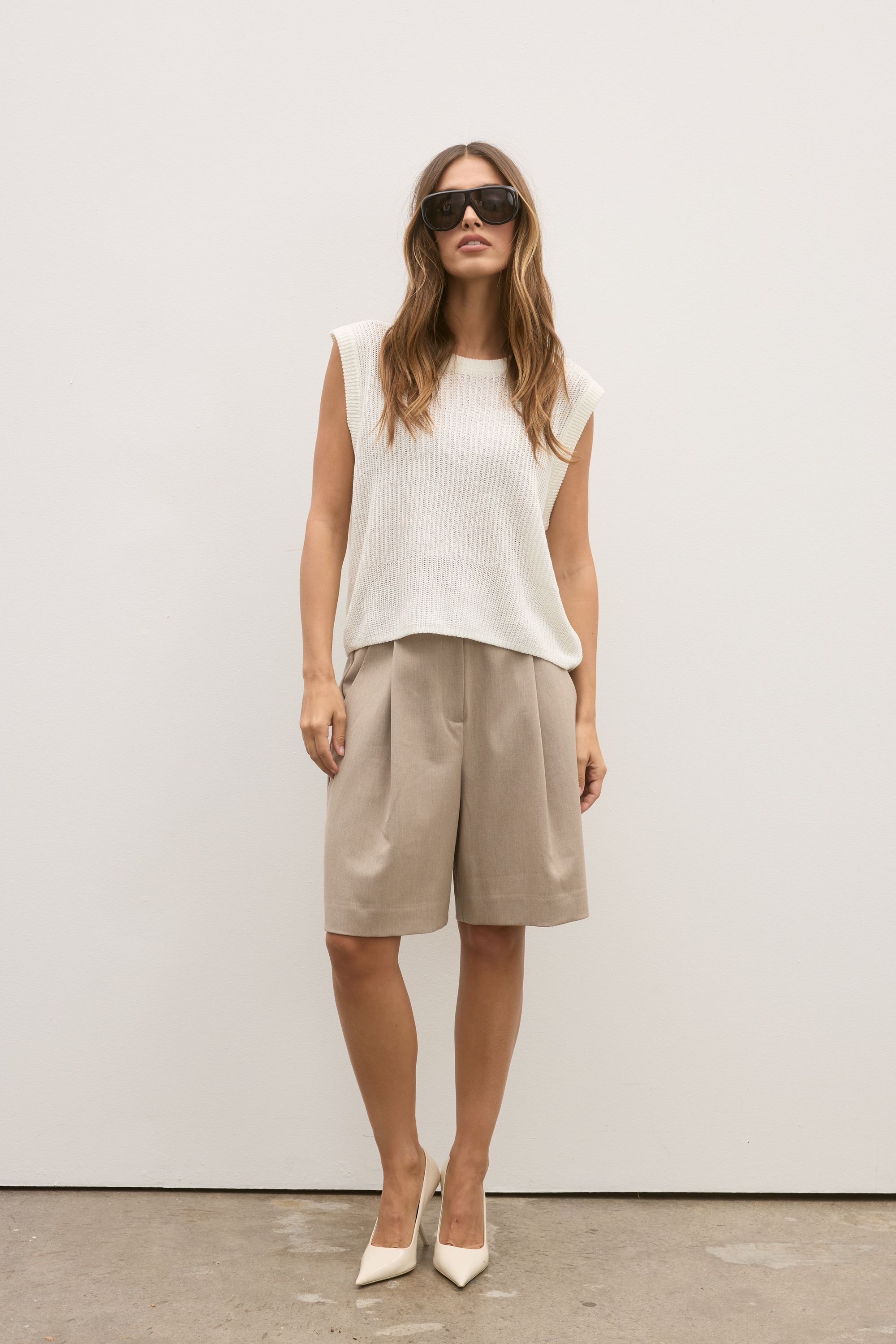 MARGO KNIT VEST - IVORY