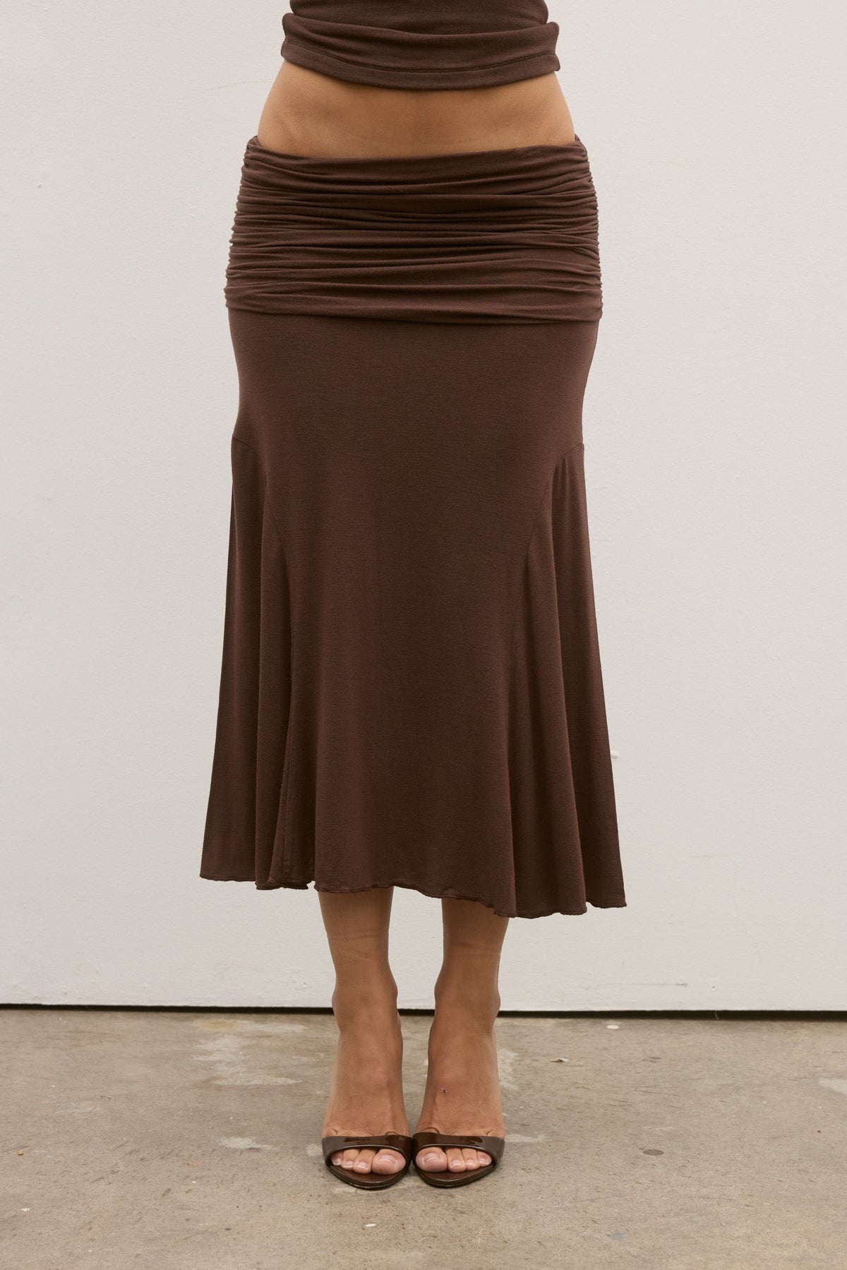 NOEMI SKIRT - CHOCOLATE