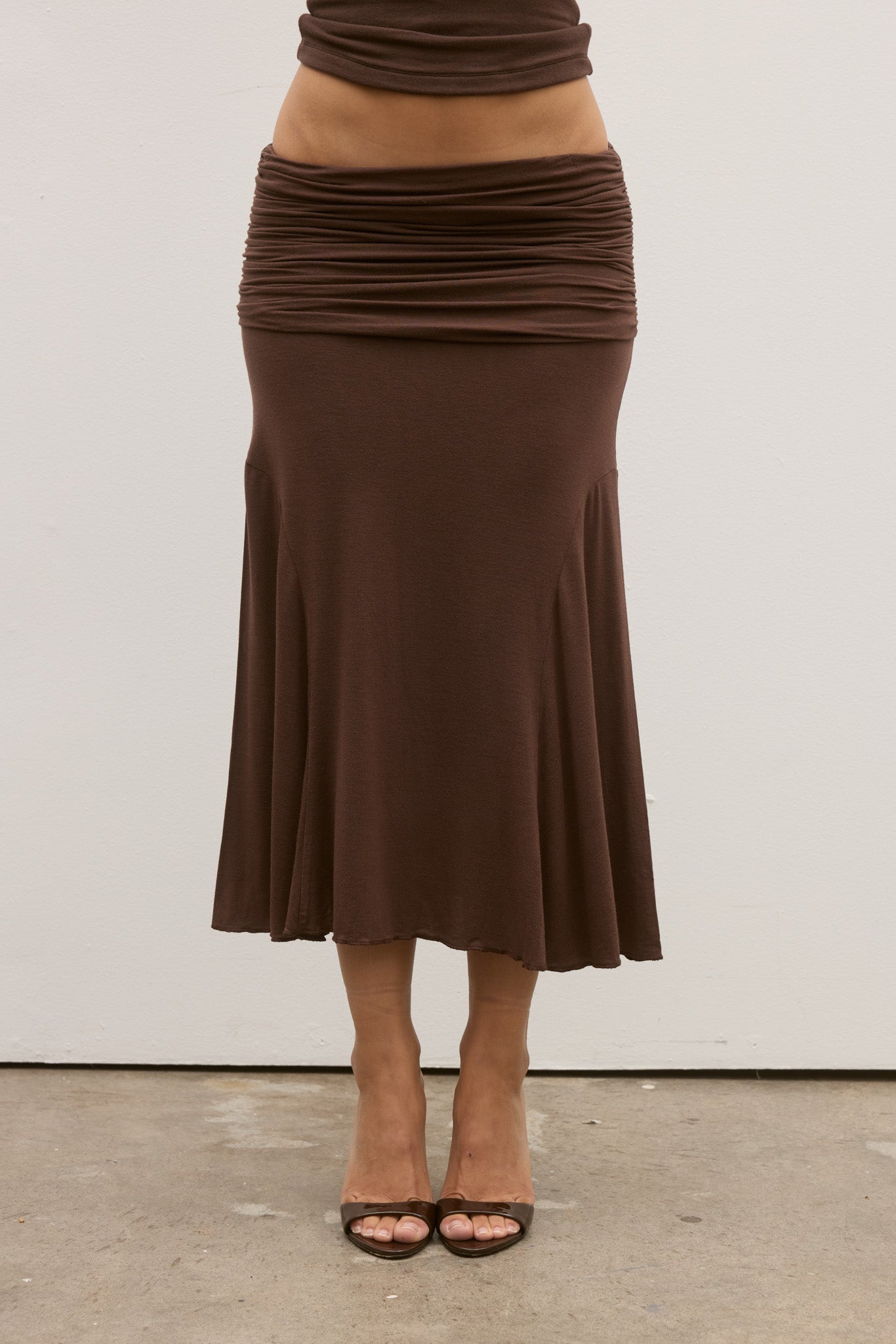 NOEMI SKIRT - CHOCOLATE