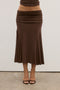 NOEMI SKIRT - CHOCOLATE