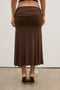 NOEMI SKIRT - CHOCOLATE