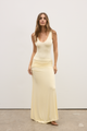 KALINA MAXI SKIRT - LEMON