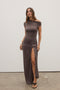SASKIA DRESS - SMOKE