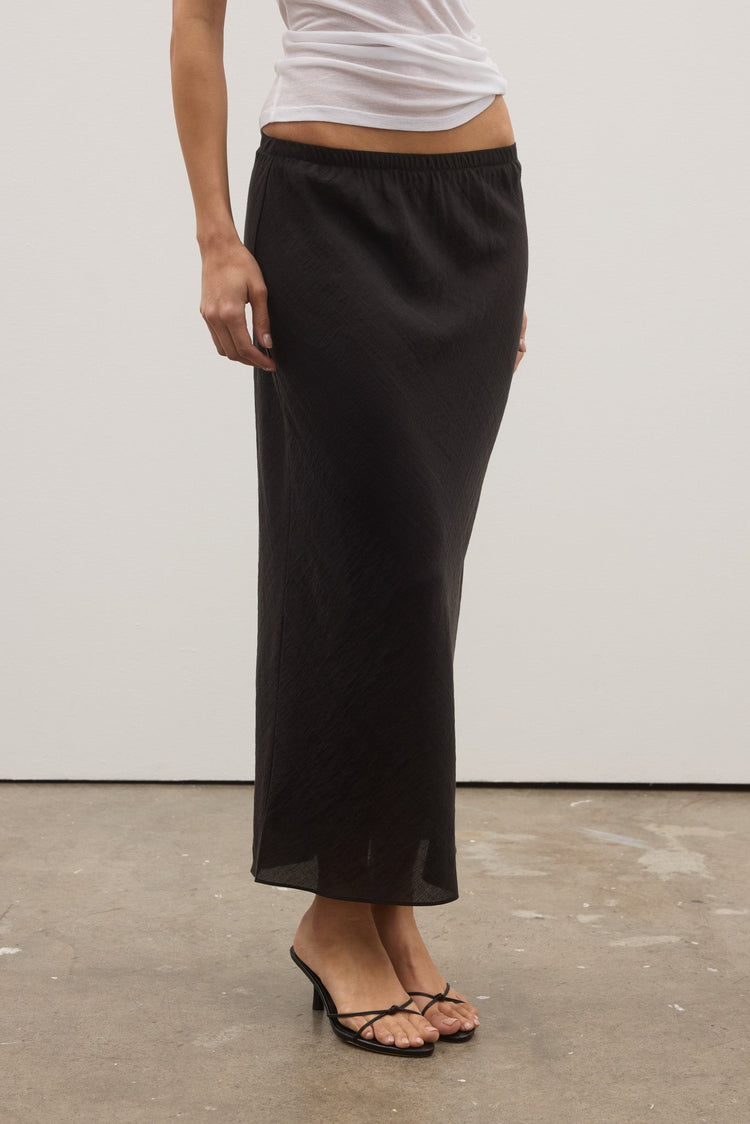 MARINA MIDI SKIRT- BLACK