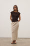 BOBBIE KNIT TOP - DARK BROWN