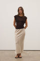 BOBBIE KNIT TOP - DARK BROWN