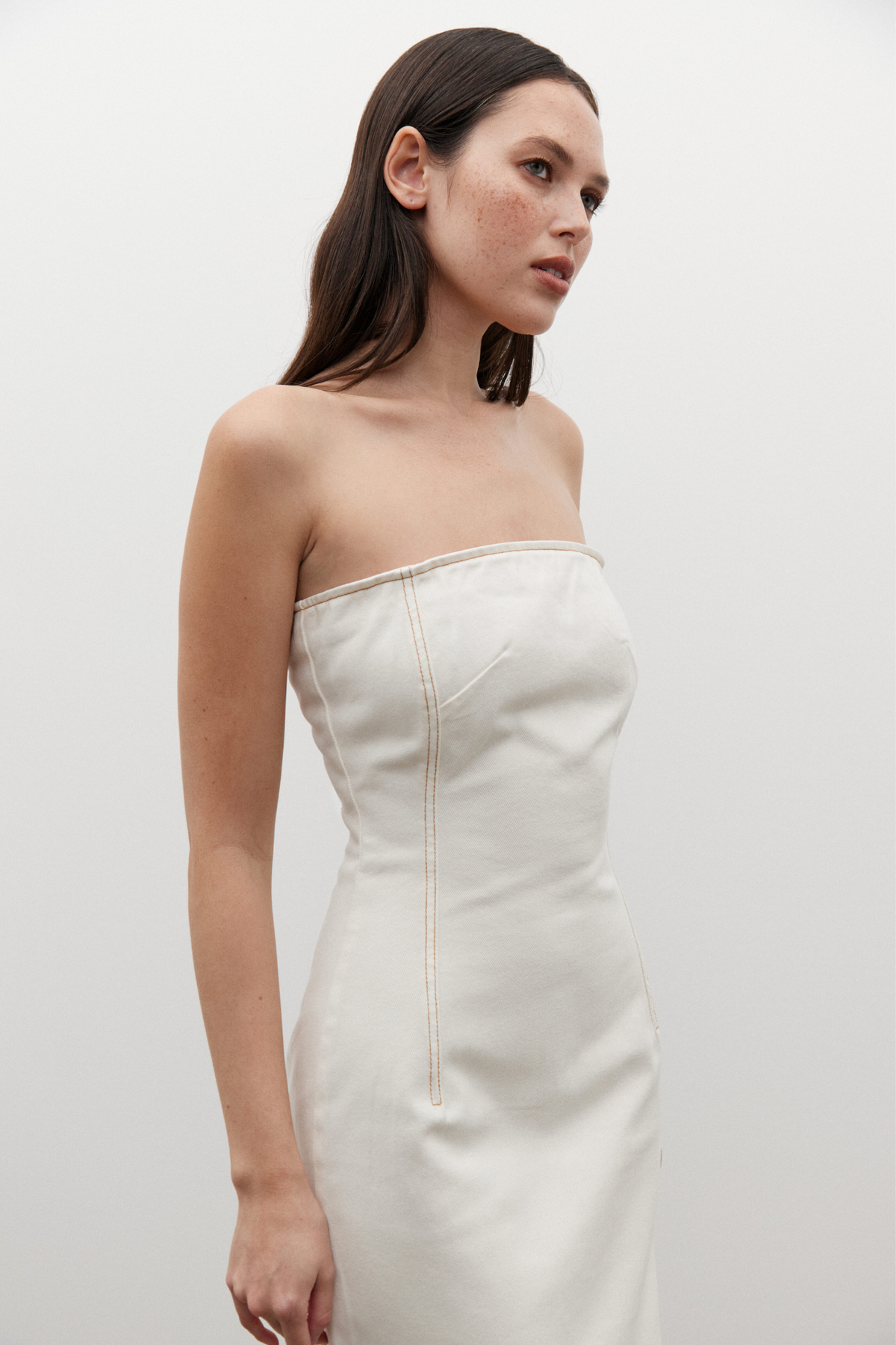 AMIRI DENIM DRESS- ANGORA