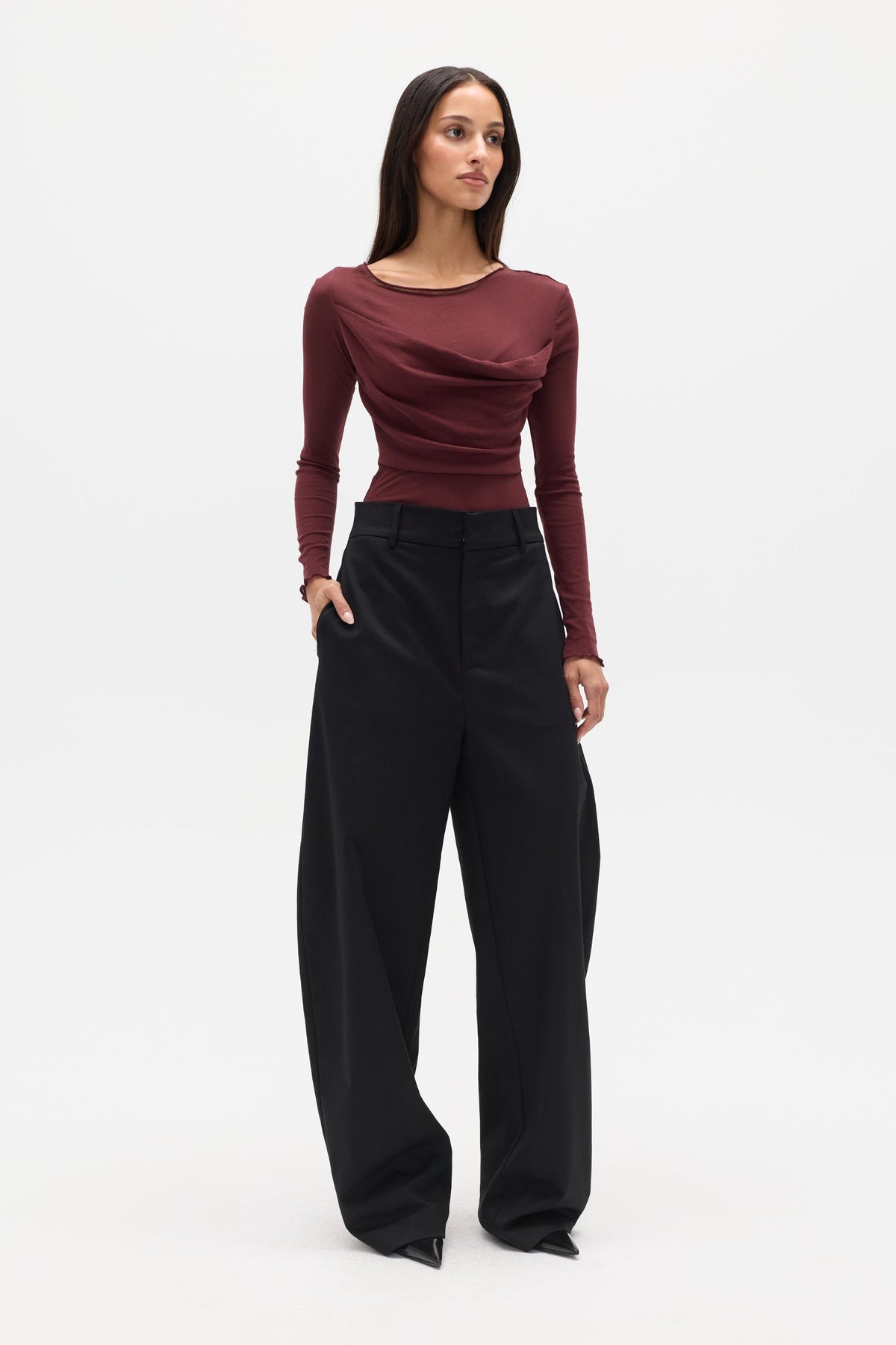 DELLA BODYSUIT - PLUM