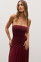 LEAH DRESS - WINE