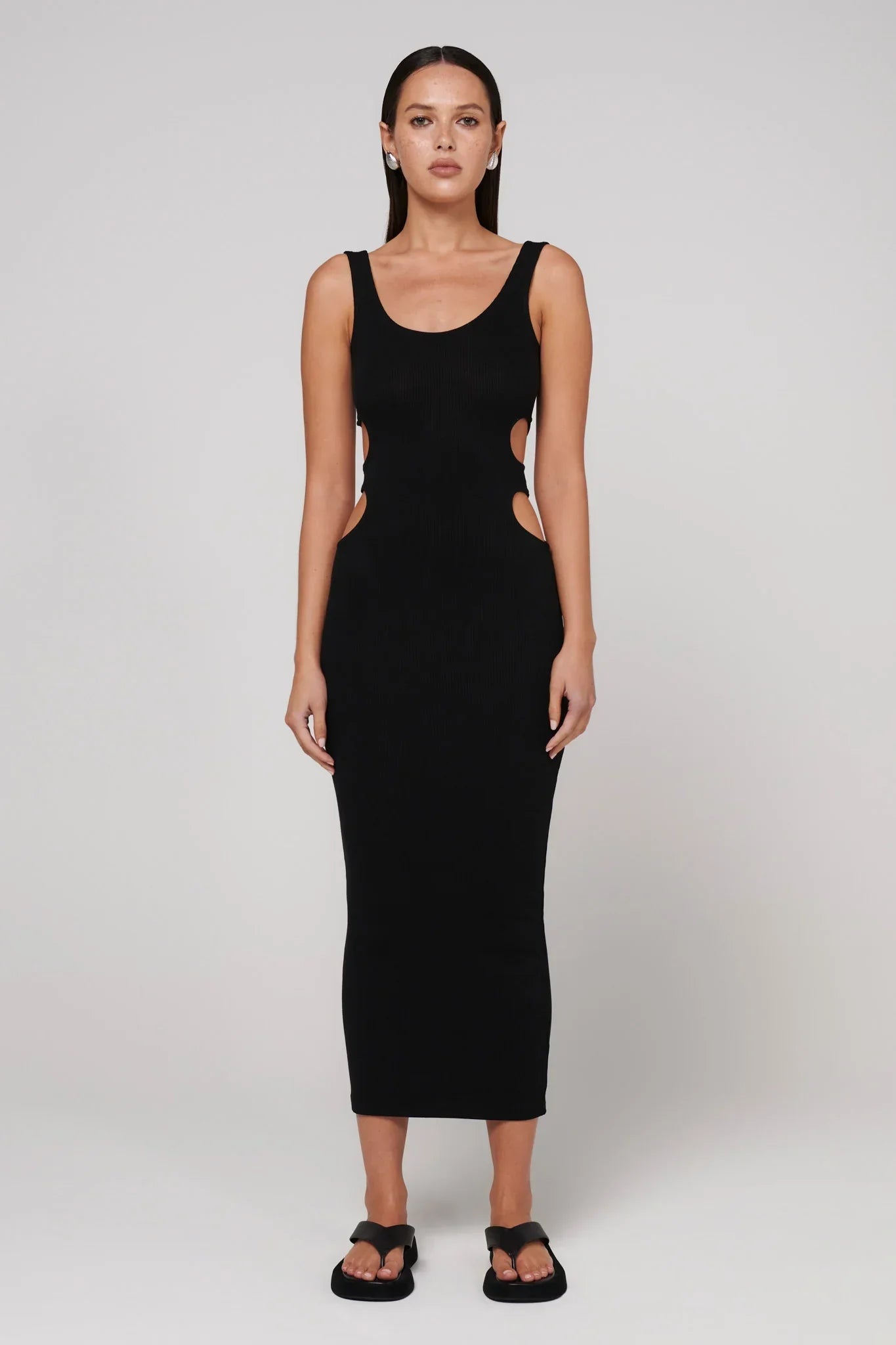 LANE MIDI - BLACK