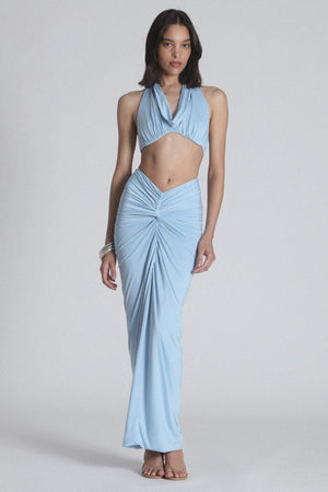MANHATTAN MAXI SKIRT - BLUE